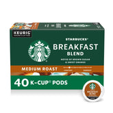 Starbucks Breakfast Blend hot brew aroma for a smooth morning wake-up