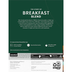 Starbucks Breakfast Blend ready in Keurig brewer for quick coffee breaks