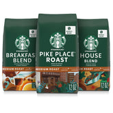 Starbucks Breakfast Blend whole bean bag for easy morning brew