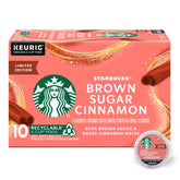 Starbucks Brown Sugar Cinnamon pods for Keurig brewers offer quick, flavorful mornings.