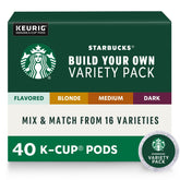 Starbucks Build-Your-Own 40-pod variety pack ready for home brewing.