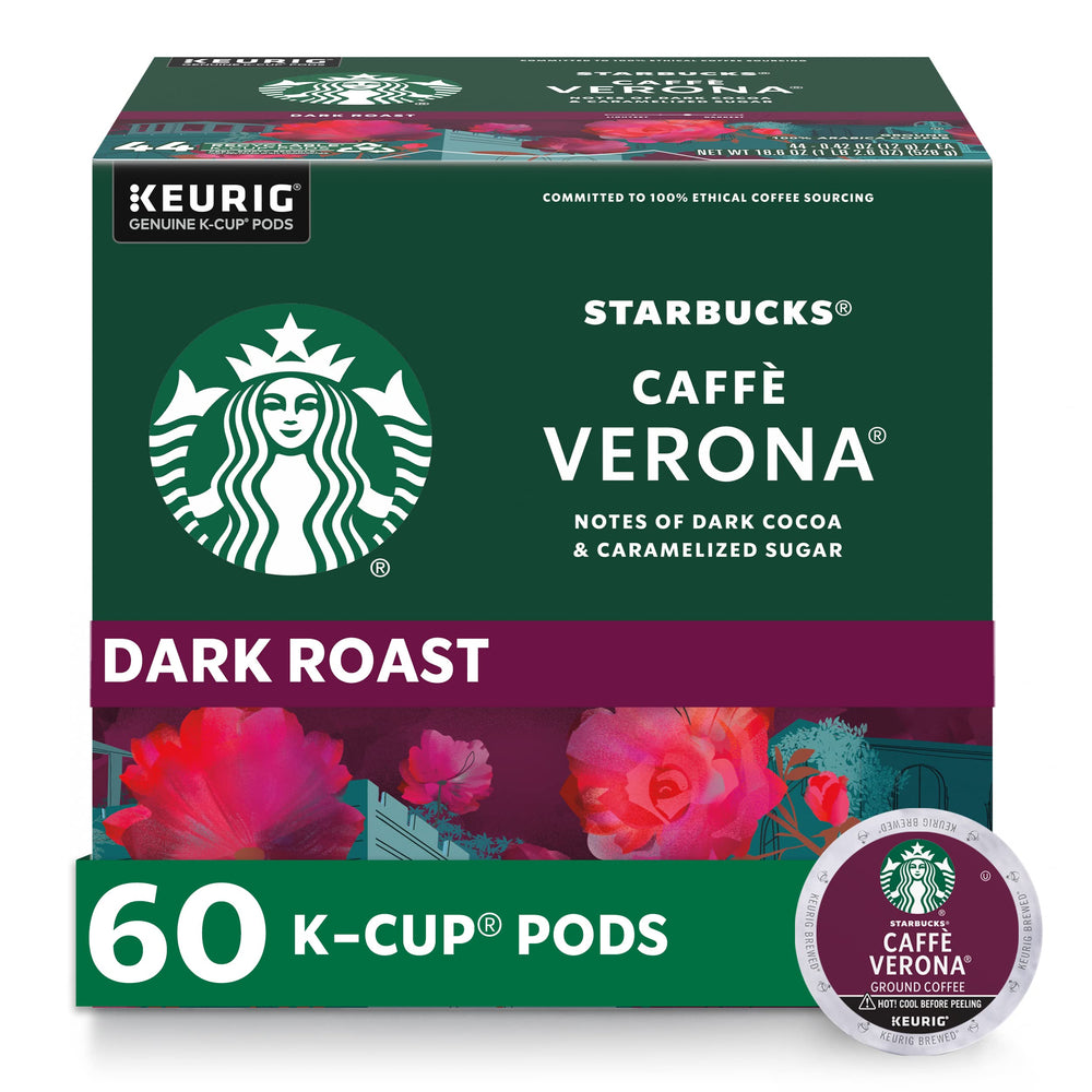 Starbucks Caffè Verona dark roast pod pack for home brewing