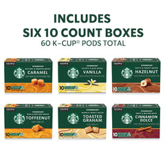 Starbucks Caramel flavored coffee pods deliver buttery, smooth notes