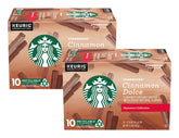 Starbucks Cinnamon Dolce K-Cup pod close-up for quick, flavorful mornings.