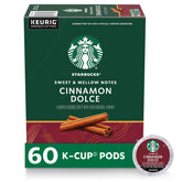 Starbucks Cinnamon Dolce pod box front for quick home brewing.