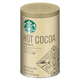 Starbucks Classic Hot Cocoa 30-ounce tin front view for cozy gatherings.