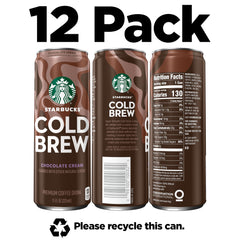 Starbucks Cold Brew Chocolate Cream can on ice for convenient chilling