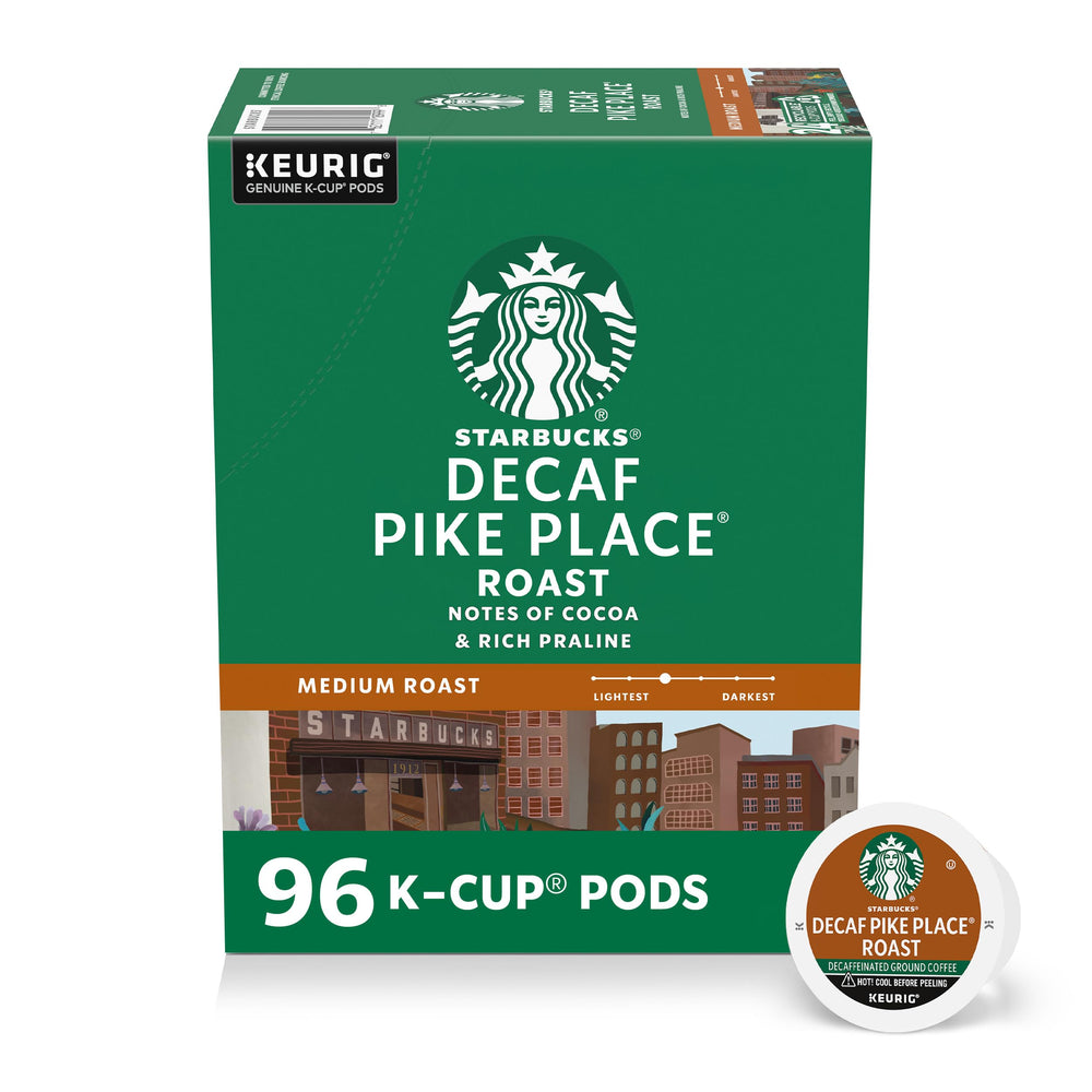 Starbucks Decaf Pike Place pods for Keurig offer a smooth, convenient home brew.