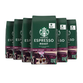 Starbucks Espresso Roast whole beans, bold espresso at home