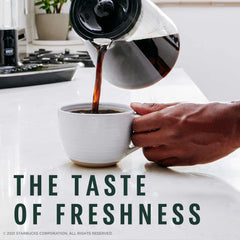 Starbucks Espresso Roast ready for hot or iced brewing at home