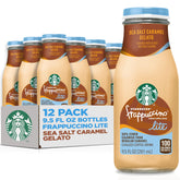 Starbucks Frappuccino Lite Sea Salt Caramel Gelato bottle, a lighter ready-to-drink coffee break.
