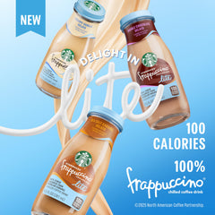 Starbucks Frappuccino Lite 12-pack on shelf highlights convenient everyday indulgence.