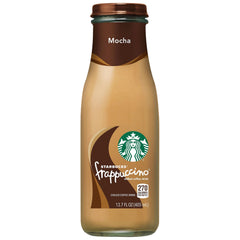 Starbucks Frappuccino Mocha served over ice for refreshment.