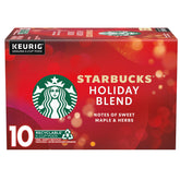 Starbucks Holiday Blend K-Cup pods box ready for gifting and sipping