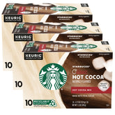 Starbucks hot cocoa K-Cup pods pack, compatible with Keurig brewers for quick indulgence.