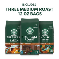 Starbucks House Blend 12oz bag with balanced notes for everyday coffee.