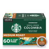 Starbucks K-Cup Colombia pods in packaging offer convenient, balanced mornings
