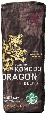 Starbucks Komodo Dragon Blend bag 1 lb for rich home brews