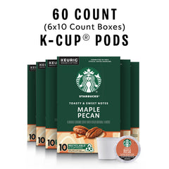 Starbucks Maple Pecan coffee pouring into a cup for cozy mornings.