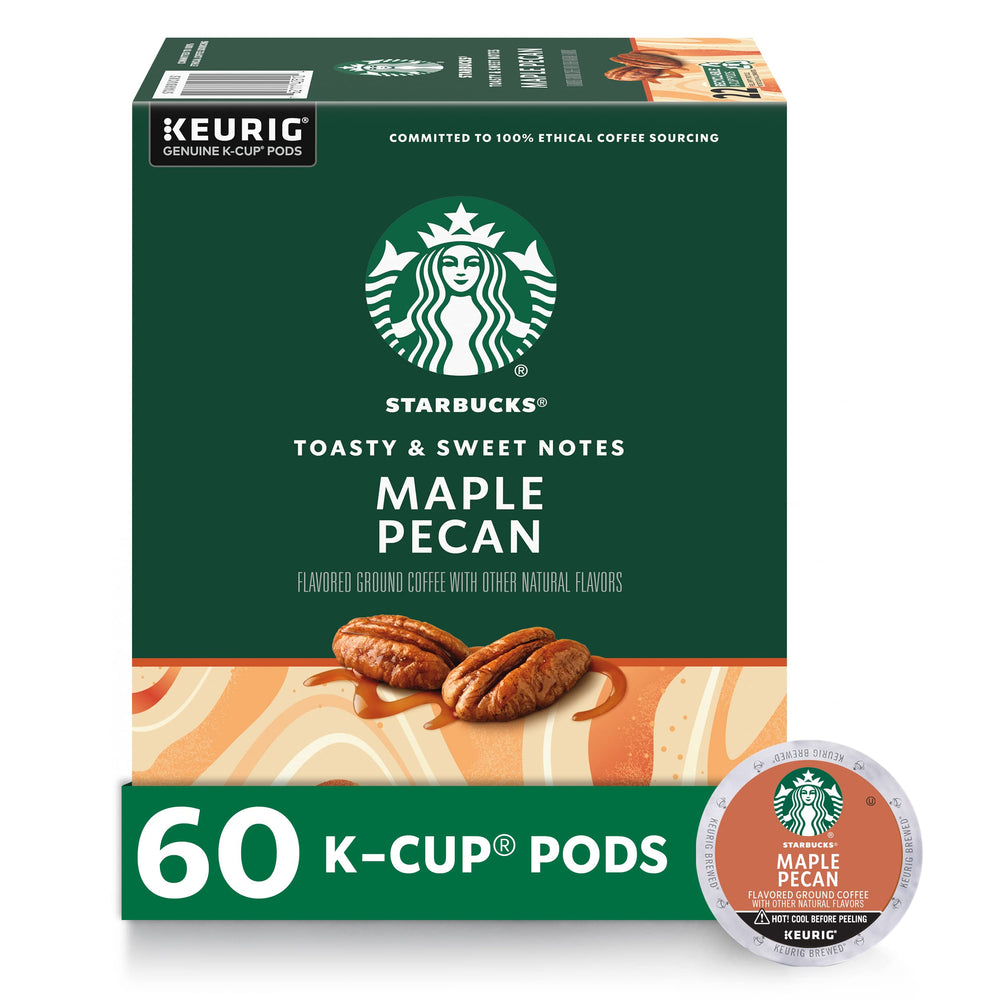 Starbucks Maple Pecan K-Cup box for convenient at-home brewing.
