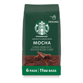 Starbucks Mocha ground coffee bag with rich aroma for a cozy morning.