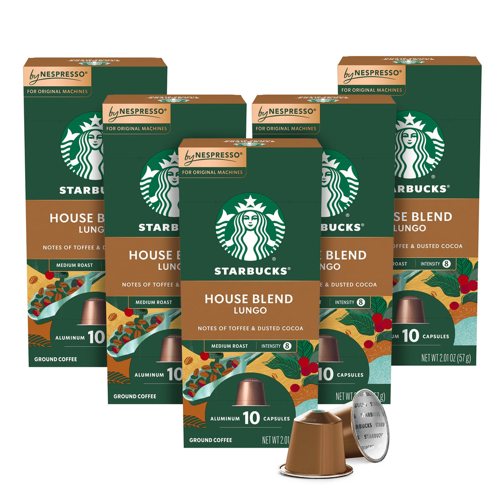 Starbucks by Nespresso House Blend pods in box for home use
