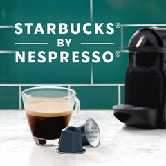 Brewing espresso from decaf pods into a rich cup with crema.