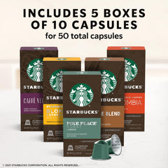 Starbucks by Nespresso roasts span light to dark for personalized mornings