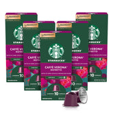 Starbucks Verona packaging ready for at-home brewing and savoring