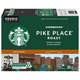 Starbucks Pike Place K-Cup pod for quick single-serve brewing
