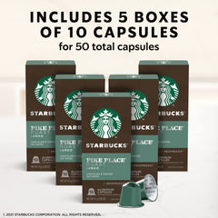 Starbucks Pike Place capsule pack highlighting recyclable aluminum packaging