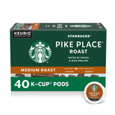 Starbucks Pike Place Roast K-Cup pod for convenient, premium home brewing.