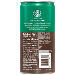 Pour shot of Starbucks Ready-to-Drink coffee for a quick break anywhere.