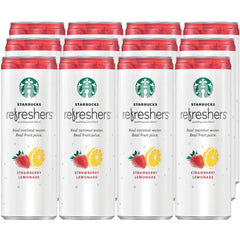 Starbucks Refreshers pour-over-ice shows a chilled, bubbly taste for quick refreshment.