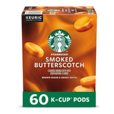 Starbucks Smoked Butterscotch pods box front, ideal for quick seasonal mornings.