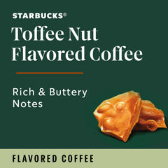 Hot Starbucks Toffeenut brew in a mug with inviting aroma