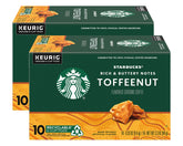 Starbucks Toffeenut K-Cup Pods pack of 2 boxes for quick, convenient mornings.