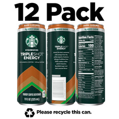 Close-up of Starbucks Tripleshot ingredients and arabica caffeine content for informed choice.