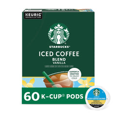Starbucks Vanilla Iced Coffee Pod showing rich vanilla aroma for refreshing iced brews.