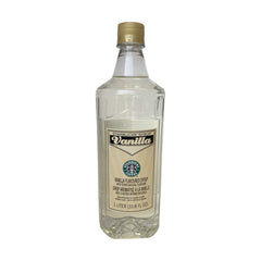 Starbucks Vanilla Syrup 1L bottle to flavor coffee drinks at home