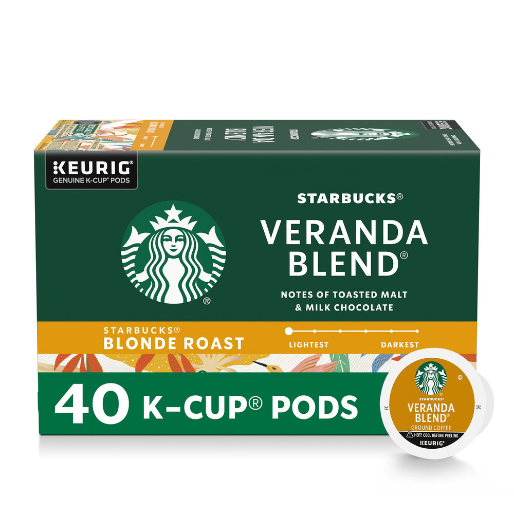 Starbucks Veranda Blend K-Cup pod delivers a smooth morning brew.