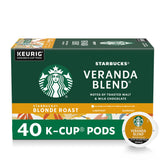 Starbucks Veranda Blend K-Cup pod delivers a smooth morning brew.