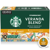 Starbucks Veranda Blonde Roast pack-shot showing smooth daily coffee.