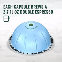 Vertuo cup 2.7 oz brewed from Starbucks capsules.