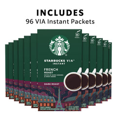 Starbucks VIA instant coffee packets individually wrapped for freshness and on-the-go use