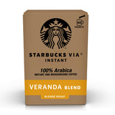 Starbucks VIA Veranda box packets for quick premium coffee
