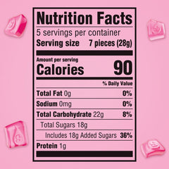 Starburst All Pink Gummies individually wrapped for convenient snacking anytime.