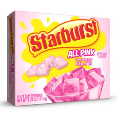 Stirring Starburst Gelatin Strawberry with cold water for smooth set