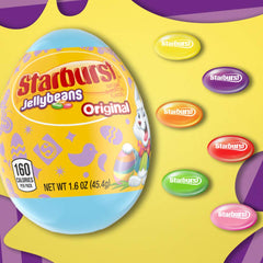 Starburst Original Jelly Bean Egg Inside view highlights colorful candy inside the eggs