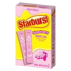 Starburst Singles To Go strawberry packets deliver quick, sugar-free flavor on the go.